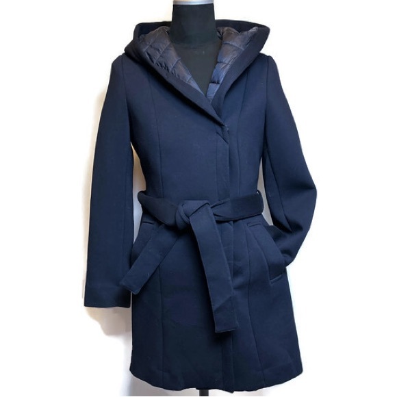 Laundry by Shelli Segal Hooded Jacket Dark Purple/Black/Navy Size… - Picture 1 of 9